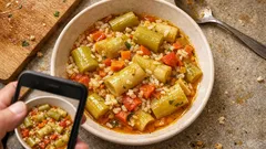 Zeytinyağlı pirinçli pırasa yemeği: tencerede tek seferde, hafif ve doyurucu