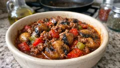 Tek tepside fırında kıymalı mantar tava: sulu, aromalı ve zahmetsiz akşam yemeği