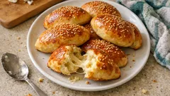 Mayasız peynirli poğaça: tek kapta karıştır, 25 dakikada fırından