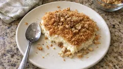 Kadayıflı Muhallebi: Üstü çıtır, altı tam kıvamında—borcamda kolay sütlü tatlı